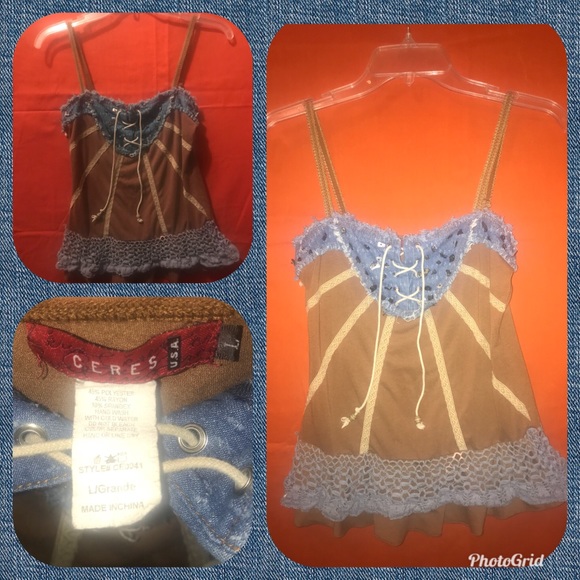 Ceres “L” Lace Up Tank - Picture 2 of 2